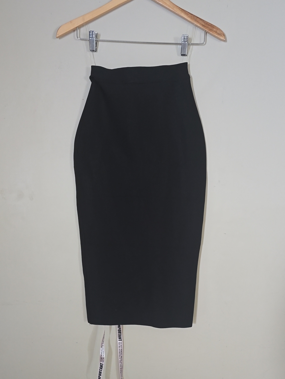 House of CB Black Midi Pencil Skirt